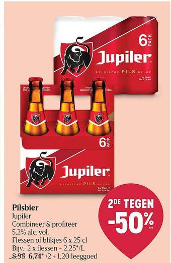 Delhaize Pilsbier Jupiler aanbieding
