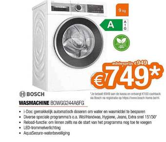 Expert Bosch Wasmachine aanbieding