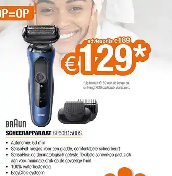 Expert Braun Scheerapparaat aanbieding