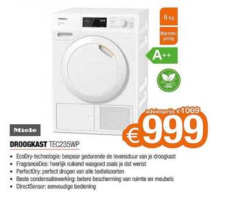 Expert Miele Droogkast aanbieding