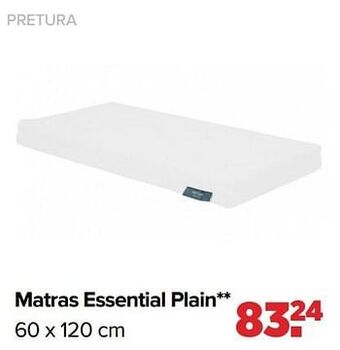 Baby-Dump Pretura matras essential plain aanbieding