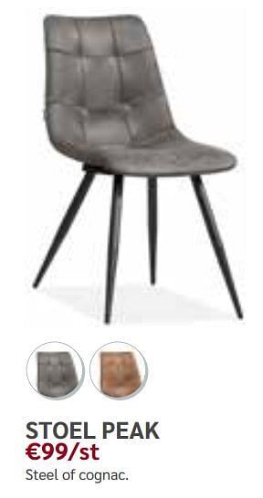 Crack Stoel peak aanbieding