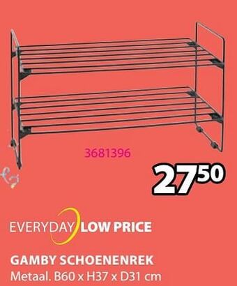 Jysk Gamby schoenenrek aanbieding