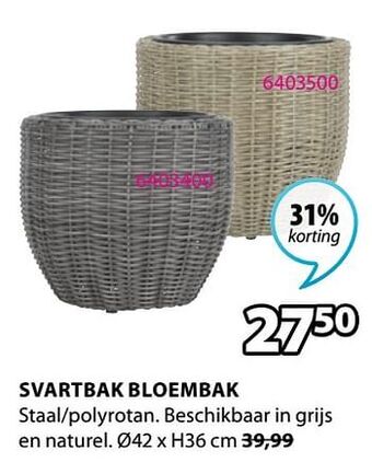 Jysk Svartbak bloembak aanbieding