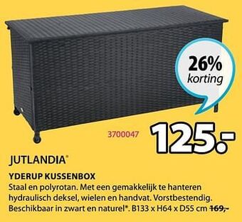 Jysk Yderup kussenbox aanbieding