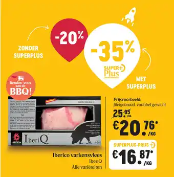 Delhaize Iberico varkensvlees aanbieding