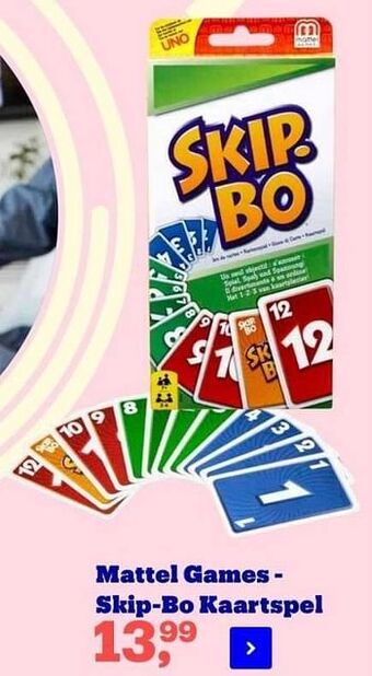 Mattel games - skip-bo kaartspel
