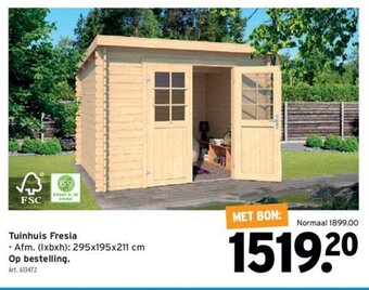 GAMMA Tuinhuis Fresia aanbieding