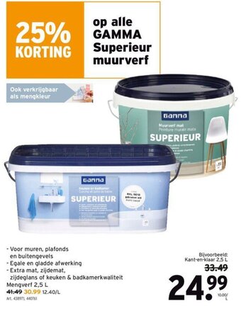 GAMMA Bijvoorbeeld: Kant-en-klaar 2,5L aanbieding