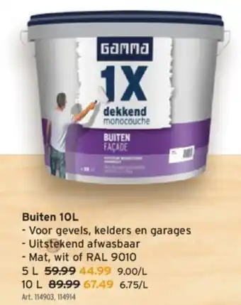 GAMMA Buiten 10L aanbieding