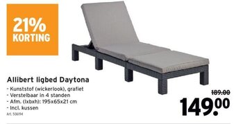 GAMMA Allibert ligbed Daytona aanbieding