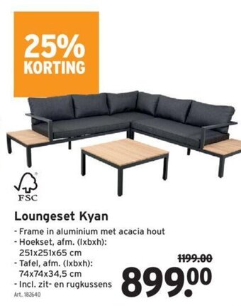GAMMA Loungeset Kyan aanbieding