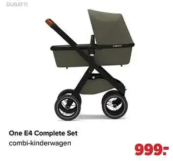 Dubatti one e4 complete set combi-kinderwagen