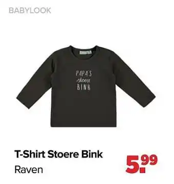 Baby-Dump T-shirt stoere bink aanbieding