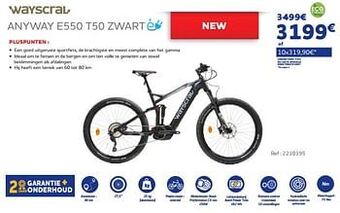 Auto5 Wayscral anyway e550 t50 zwart aanbieding