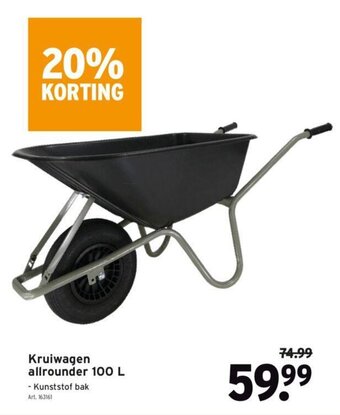 Kruiwagen allrounder 100L