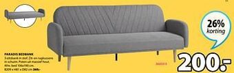 Jysk Paradis bedbank aanbieding