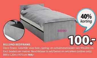Jysk Billund bedframe aanbieding