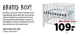 Baby-Dump Box fleur t.w.v. aanbieding