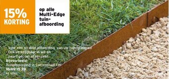 Tuinafboording in Cortenstaal