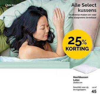 Hoofdkussen latex