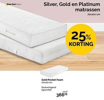 Gold pocket foam