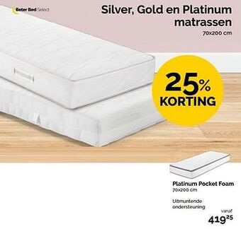 Platinum pocket foam