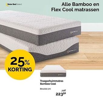 Beter Bed Traagschuimmatras bamboo cool aanbieding