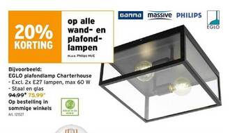 GAMMA Wand En Plafond Lampen aanbieding