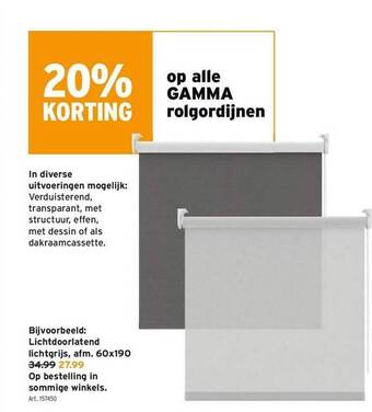 GAMMA Rolgordijnen aanbieding