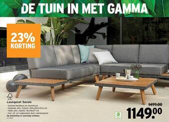 GAMMA Loungeset Savoie aanbieding