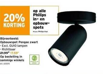 GAMMA Philips In En Opbouwspots aanbieding