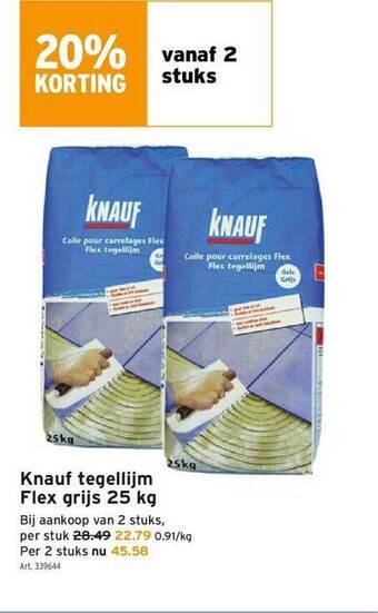 GAMMA Knauf Tegellijm aanbieding