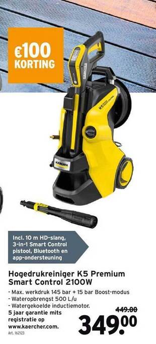 GAMMA Hogedrukreiniger K5 Premium Smart Control aanbieding