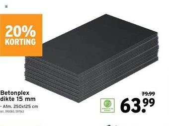 GAMMA Betonplex aanbieding