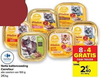 Carrefour Natte kattenvoeding carrefour aanbieding