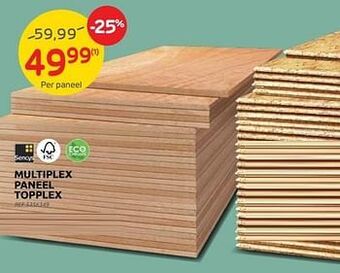 Brico Multiplex paneel topplex aanbieding