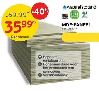 Brico Mdf-paneel aanbieding