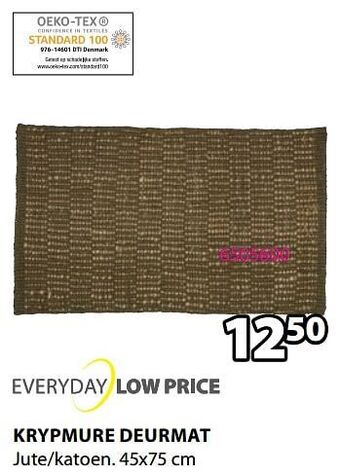 Jysk Krypmure deurmat aanbieding