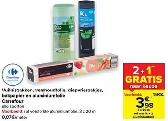 Carrefour Rol versterkte aluminiumfolie aanbieding