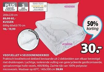 Jysk Veofjellet 4 seizoenendekbed aanbieding