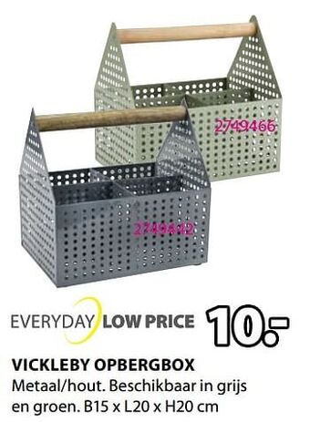 Jysk Vickleby opbergbox aanbieding