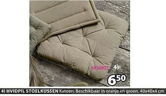 Jysk Hvidpil stoelkussen aanbieding