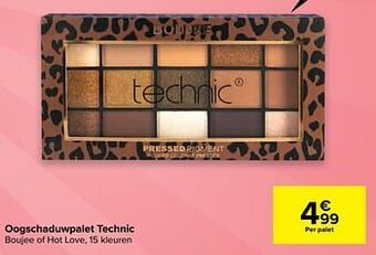 Carrefour Oogschaduwpalet technic aanbieding