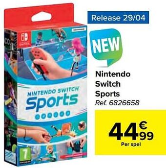 Carrefour Nintendo switch sports aanbieding