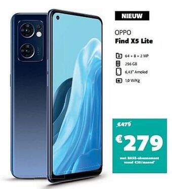 Base Oppo find x5 lite aanbieding