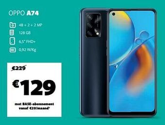 Base Oppo a74 aanbieding