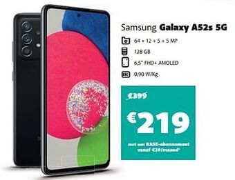 Base Samsung galaxy a52s 5g aanbieding