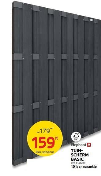 Brico Tuinscherm basic aanbieding