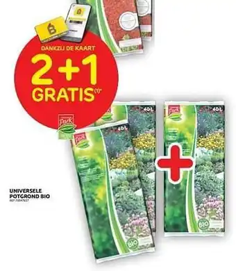 Brico Universele potgrond bio 2+1 gratis aanbieding